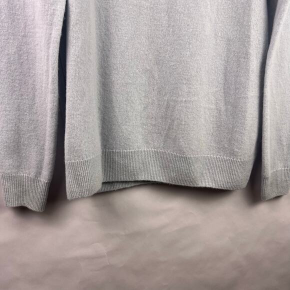 C by Bloomingdale’s Sweater, Glacier Blue, 100% Cashmere, Turtleneck, Soft Knit - Picture 7 of 14